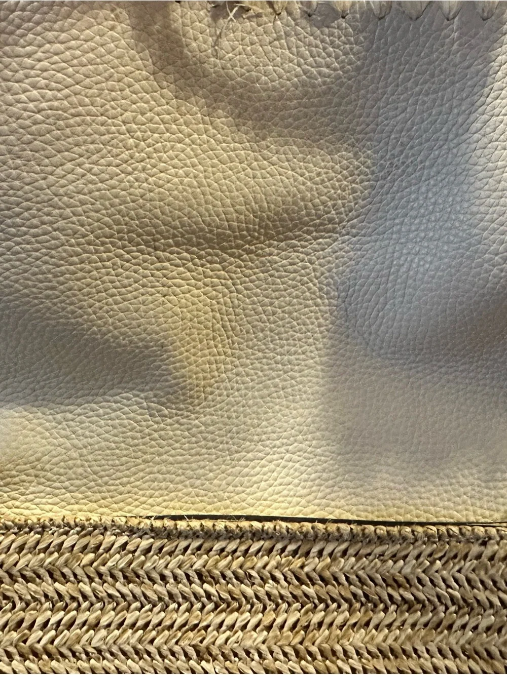 Tory Burch Woven Straw Crossbody Bag with White Trim